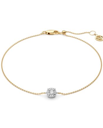 Armbånd Rome 14 Kt  Guld El  Hvidguld   09 Ct Tw  -  Vs Lab-grown Diamanter