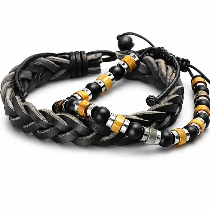 Armbåndsæt   Læderarmbånd   Perlearmbånd   Maskulint Design