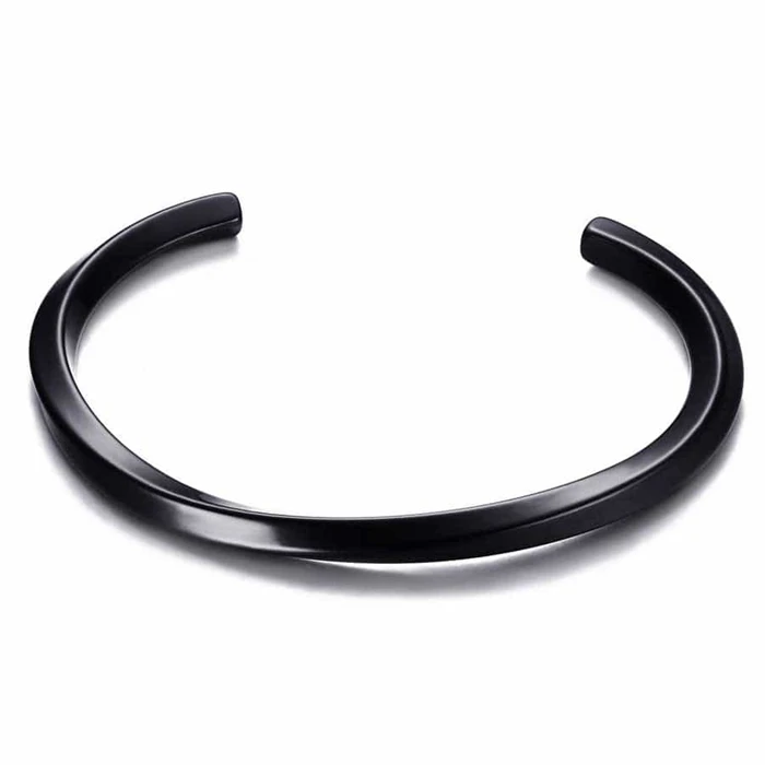 Bangle Screw Armbånd   Ip Blackcoat Stål