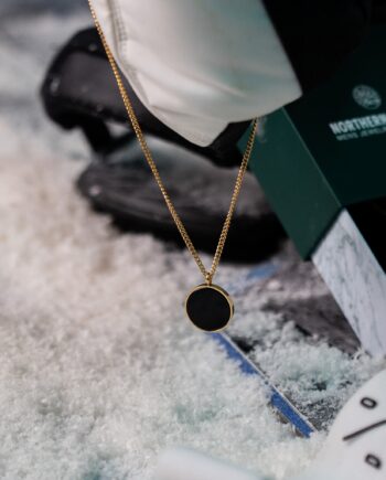 Black Onyx Halskæde  Guld  60 Cm Herre Northern Legacy