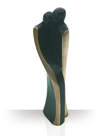 Bronzefigur Hengivenhed Som Par  14 Cm  Kunstner Luise Kött-gärtner  Gaveide 1199 - Kr