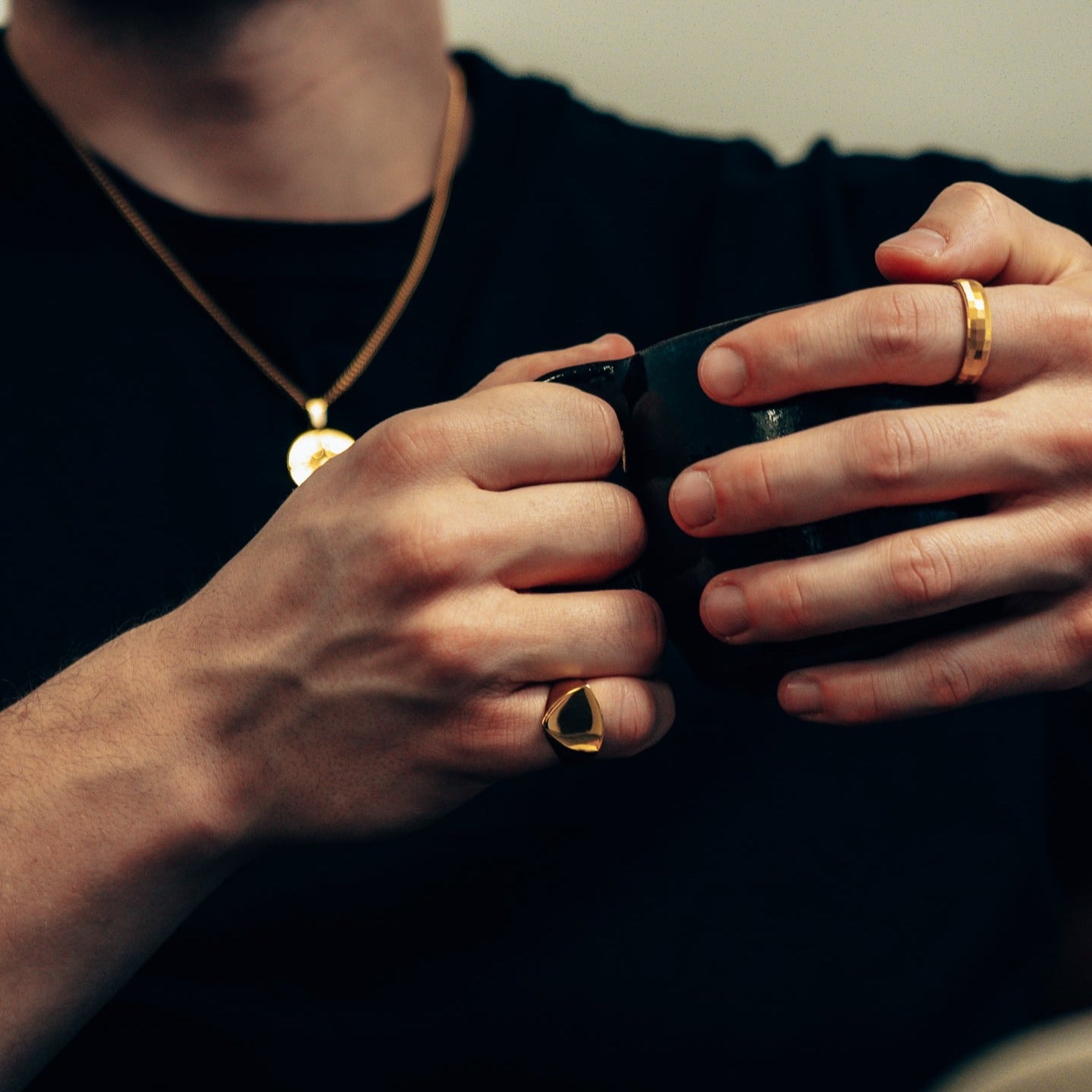 Classic Polygon Signet Ring Guld Str Herre Northern Legacy