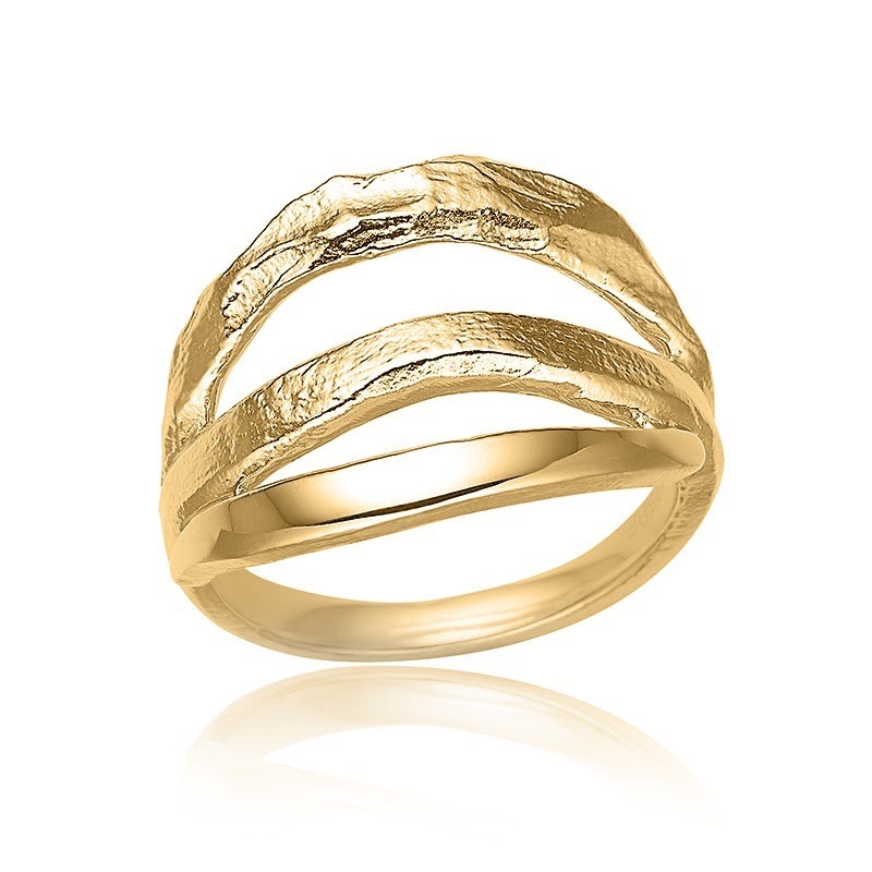 Cool Ring   Forgyldt Sølv 66