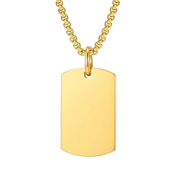 Dog Tags   Forgyldt ædelstål