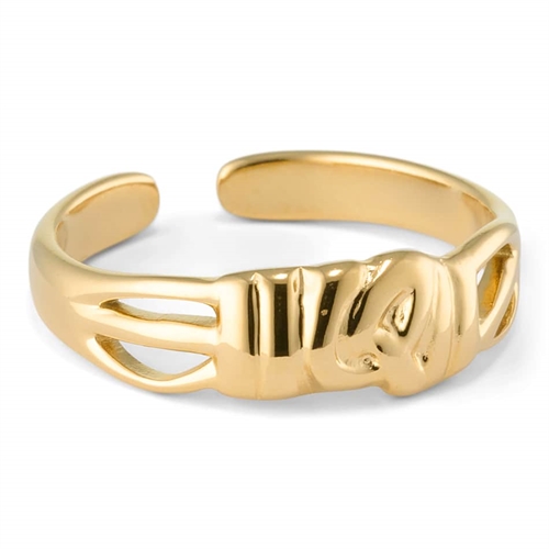 Gold Blanca Fingerring   ædelstål 14k Og Onesize