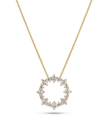 Halskæde Brina 14 Kt  Guld El  Hvidguld   81 Ct Tw  -  Vs Lab-grown Diamanter
