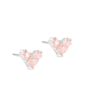 Kara Heart Rose   Silver