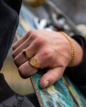 Knot Signet Ring  Guld  Str    Herre Northern Legacy