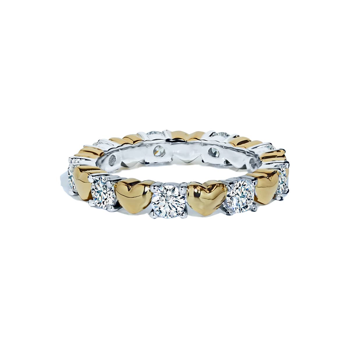 Loving Hjerte Ring   Forgyldt Sterlingsølv 48
