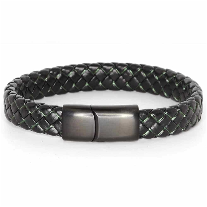 Major Green Line Læderarmbånd