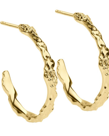 Mila Hoop 25 Mm   Golden