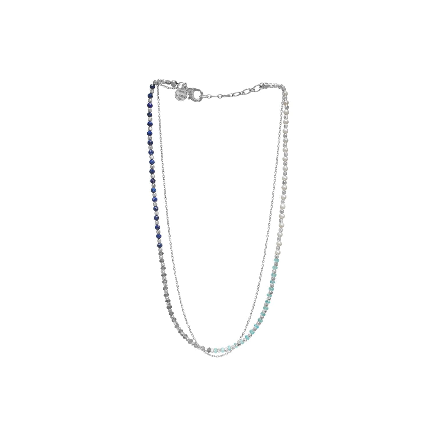 Nanna   Ocean Blue Pearl Halskæde