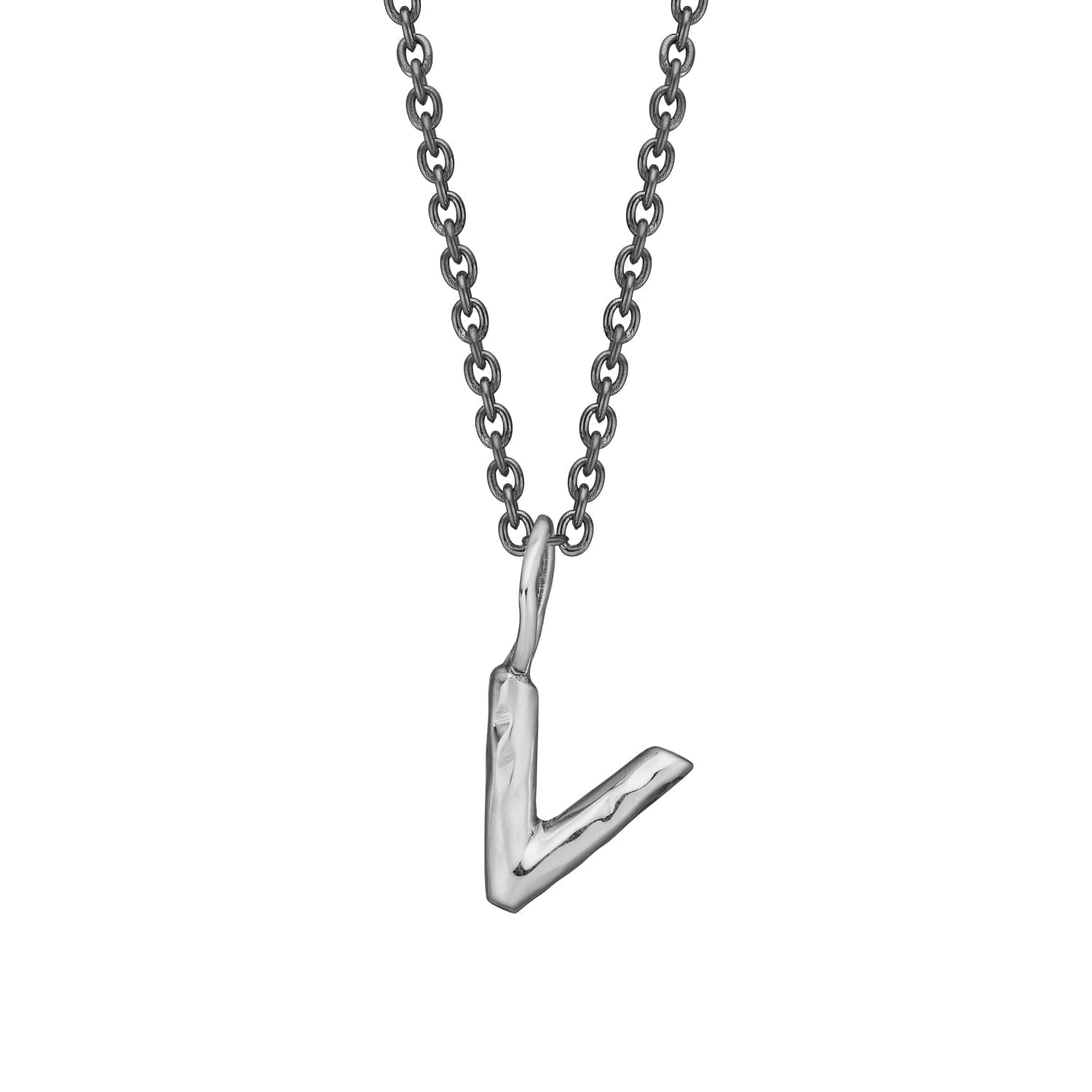 Nordic Silver Bogstav Vedhæng