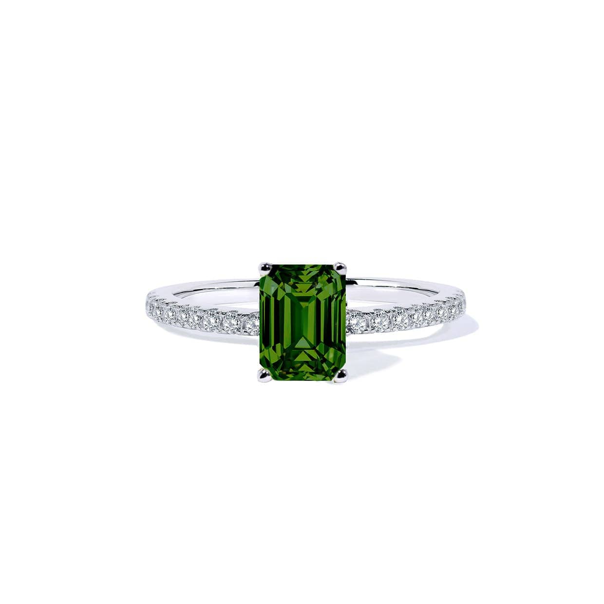 Oxford Grøn Radiant Solitaire Ring 48