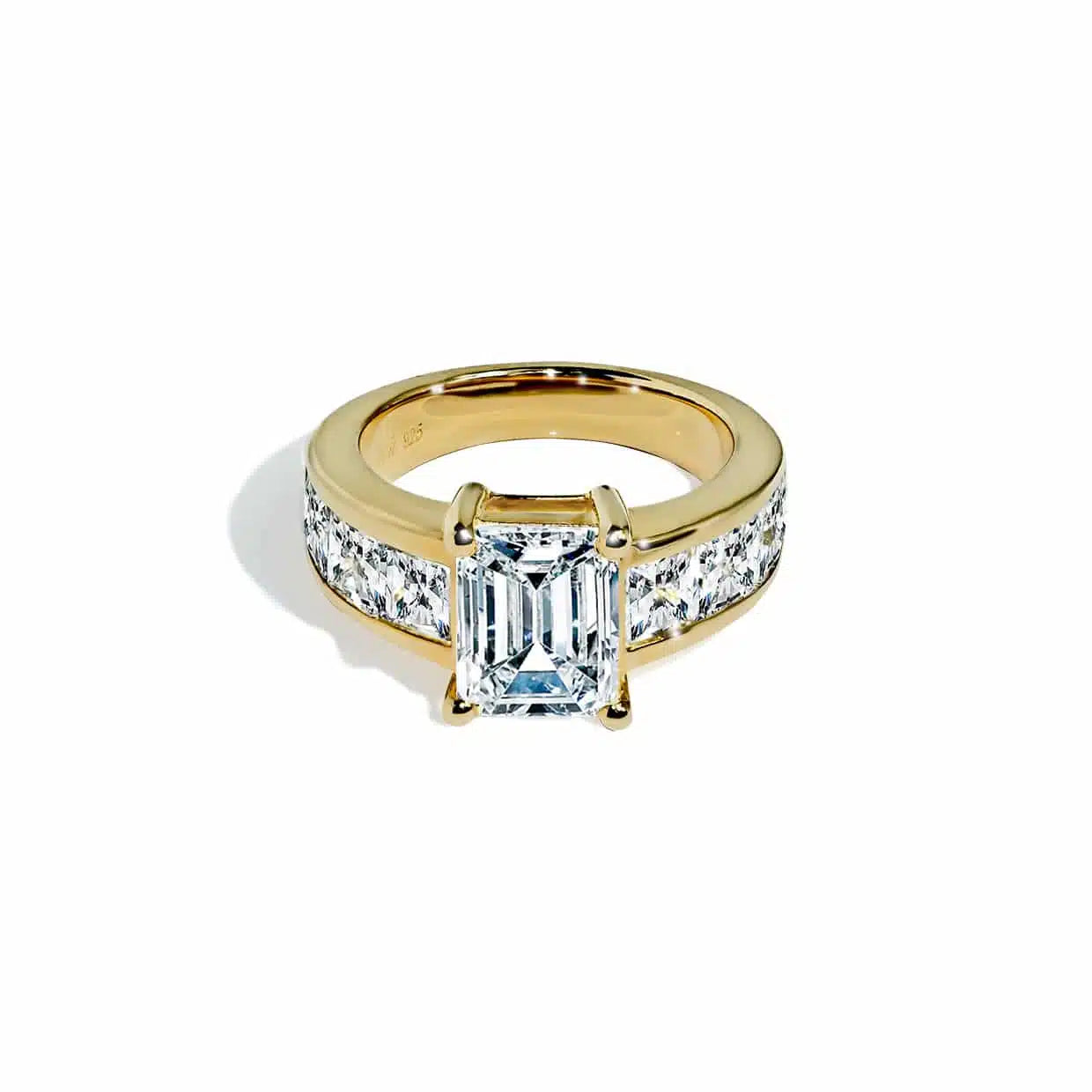 Oxford Radiant   Prinsesse Cut   Forgyldt Sterlingsølv 48