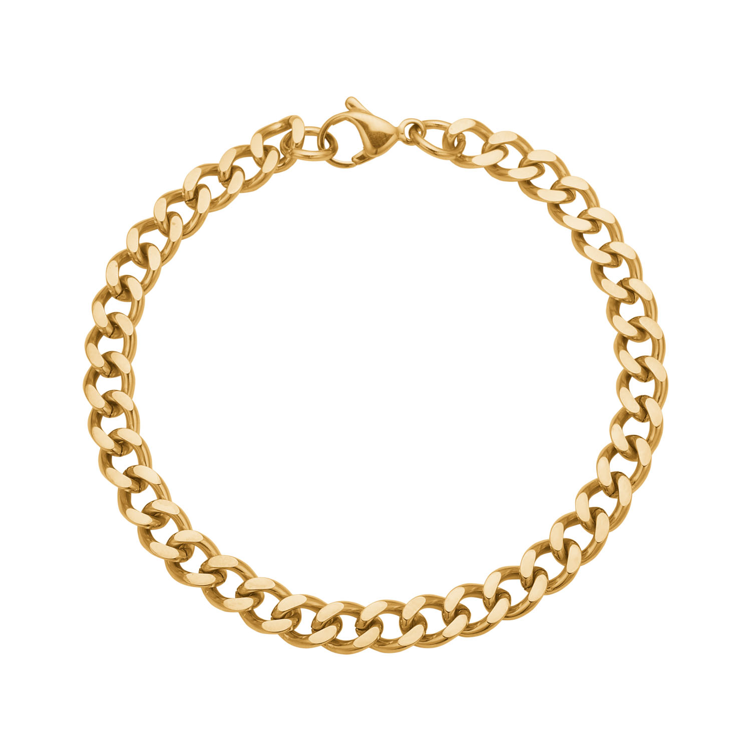 Panser Herrearmbånd   Forgyldt Stål 19   Cm Langt