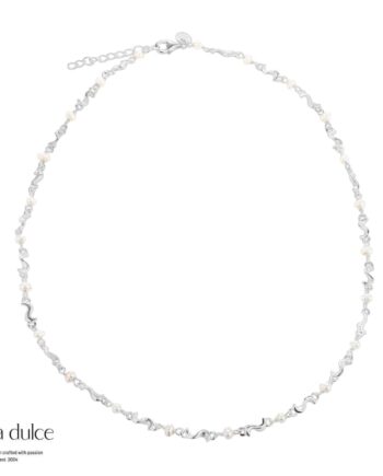 Rhumba Pearl Necklace   Silver