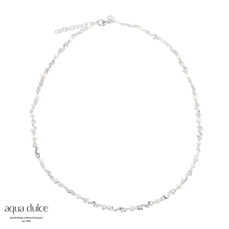 Rhumba Pearl Necklace Silver