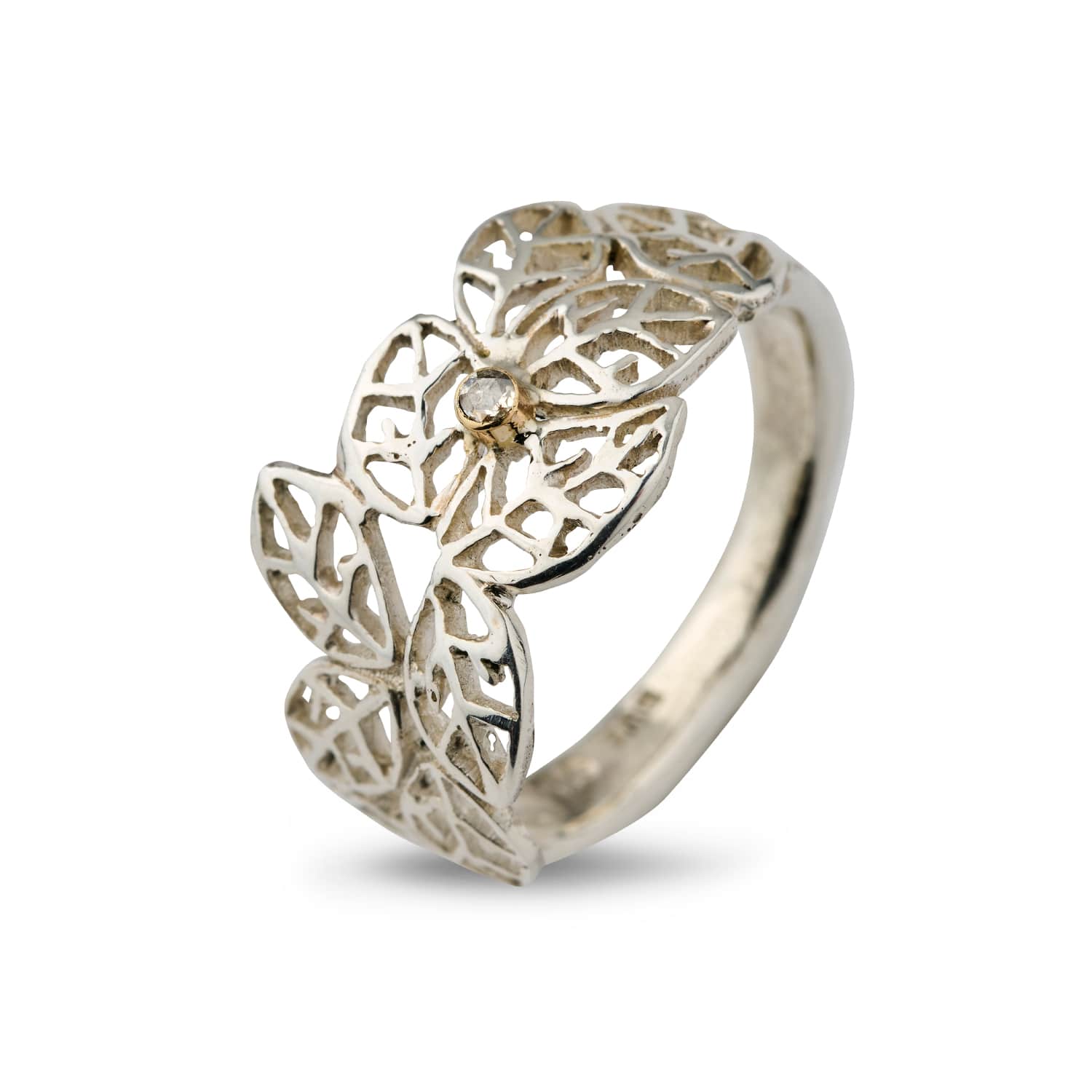 Ring Beech Leaves Polished 52