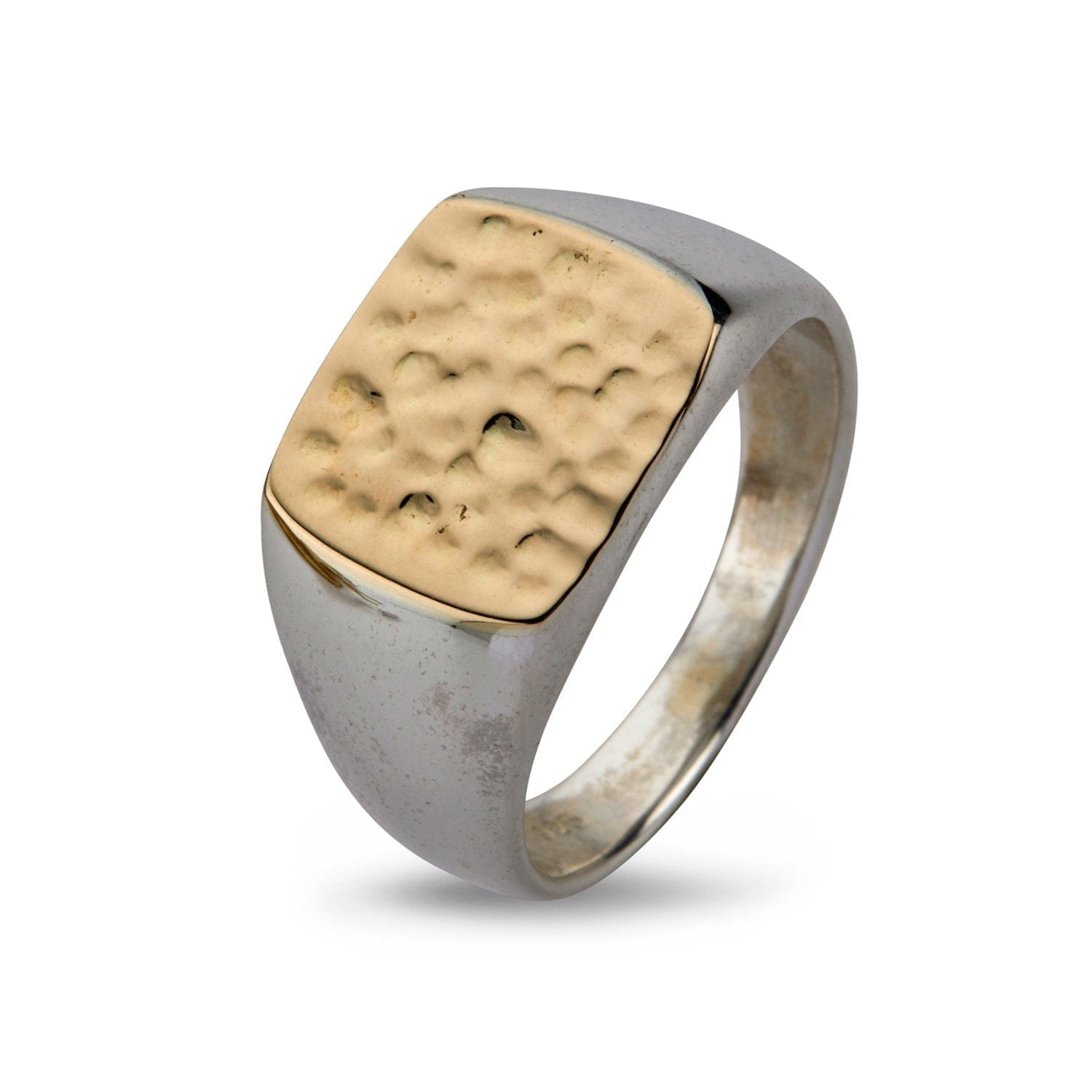 Ring Cushion Hammered Gold Top 65