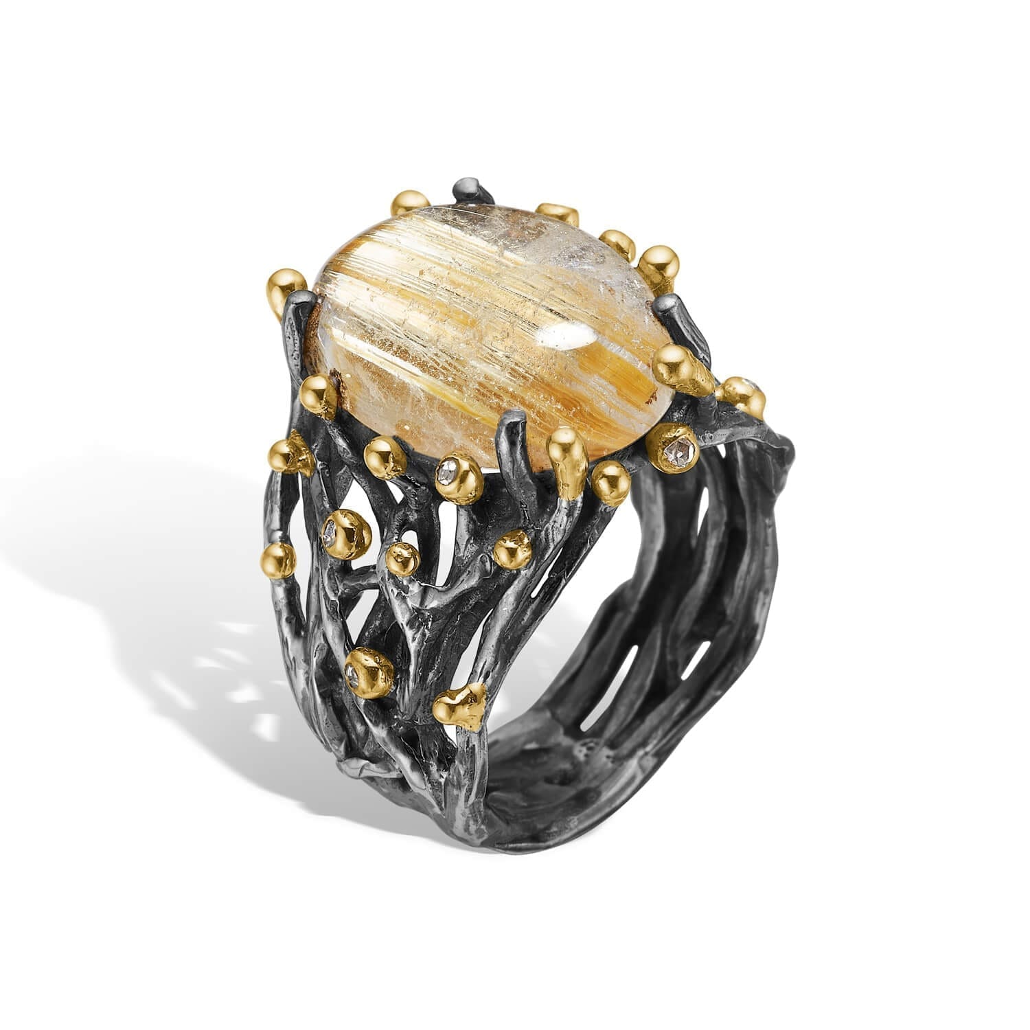 Ring Ponte Rutile Qtz 52