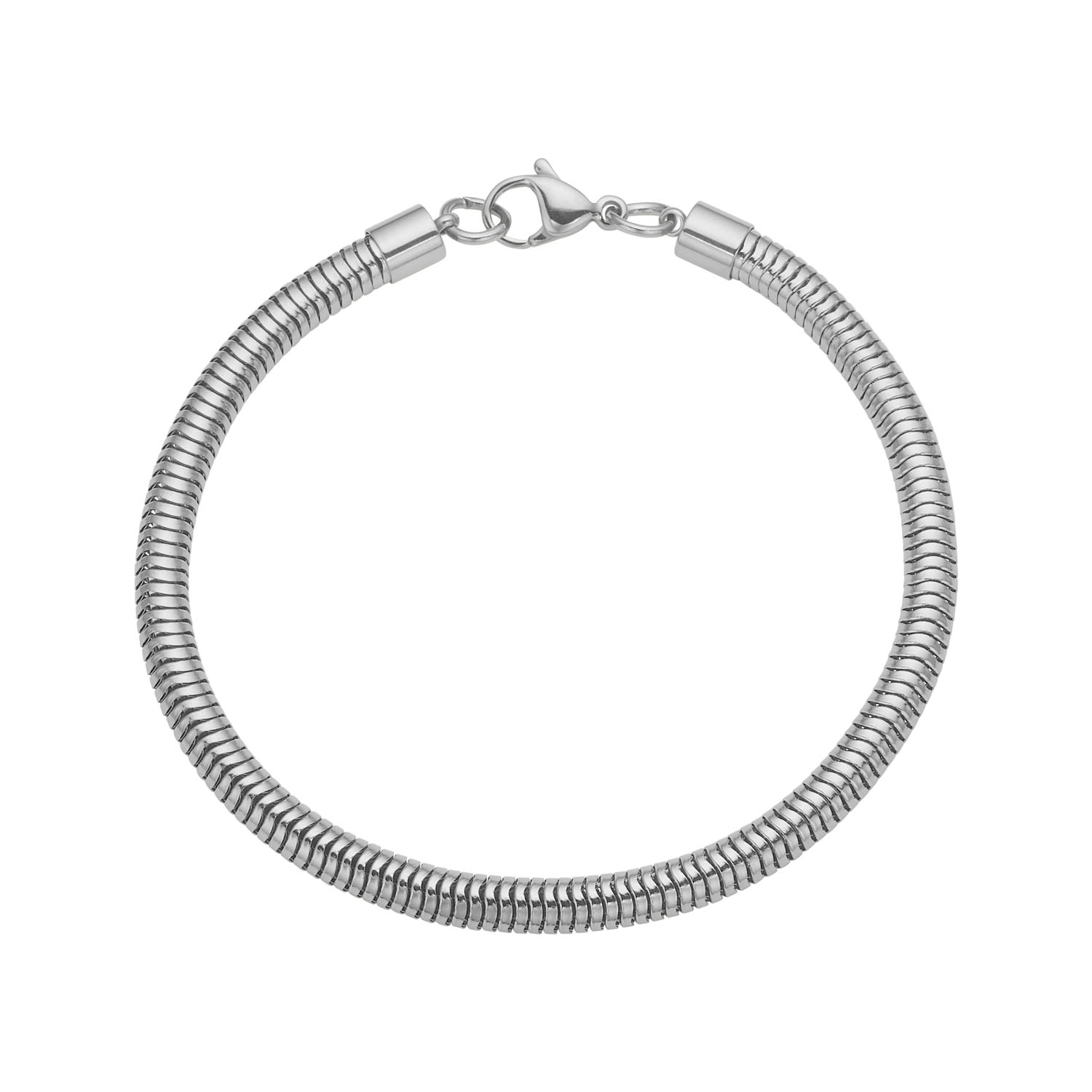 Rundt Herrearmbånd   Stål 21 Cm Langt