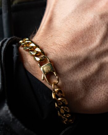Sequence Oversize Armbånd  Guld    19 05 Cm Herre Northern Legacy