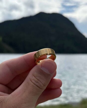Siempre Vegvisir Band Ring  Guld  Str      Herre Northern Legacy