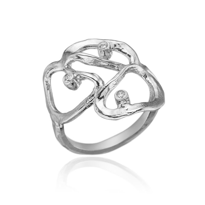 Skøn Ring Med Zirkonia 55
