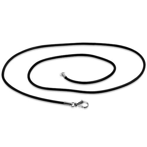 Sort Gummisnor   5mm 60cm