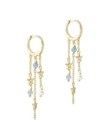 Stella Hoop Blue    Golden