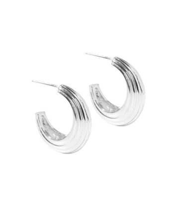 Sue Hoop Big   Silver