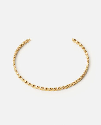 Twisted Bangle 18k Guldbelagt 5mm