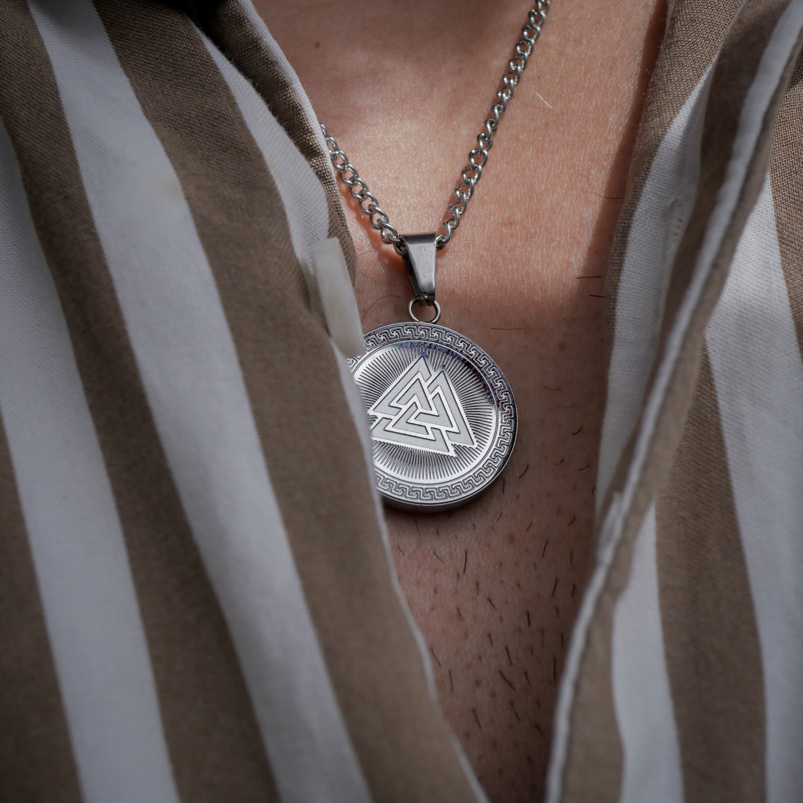 Valknut Signature Halskæde  Sølv  50 Cm Herre Northern Legacy