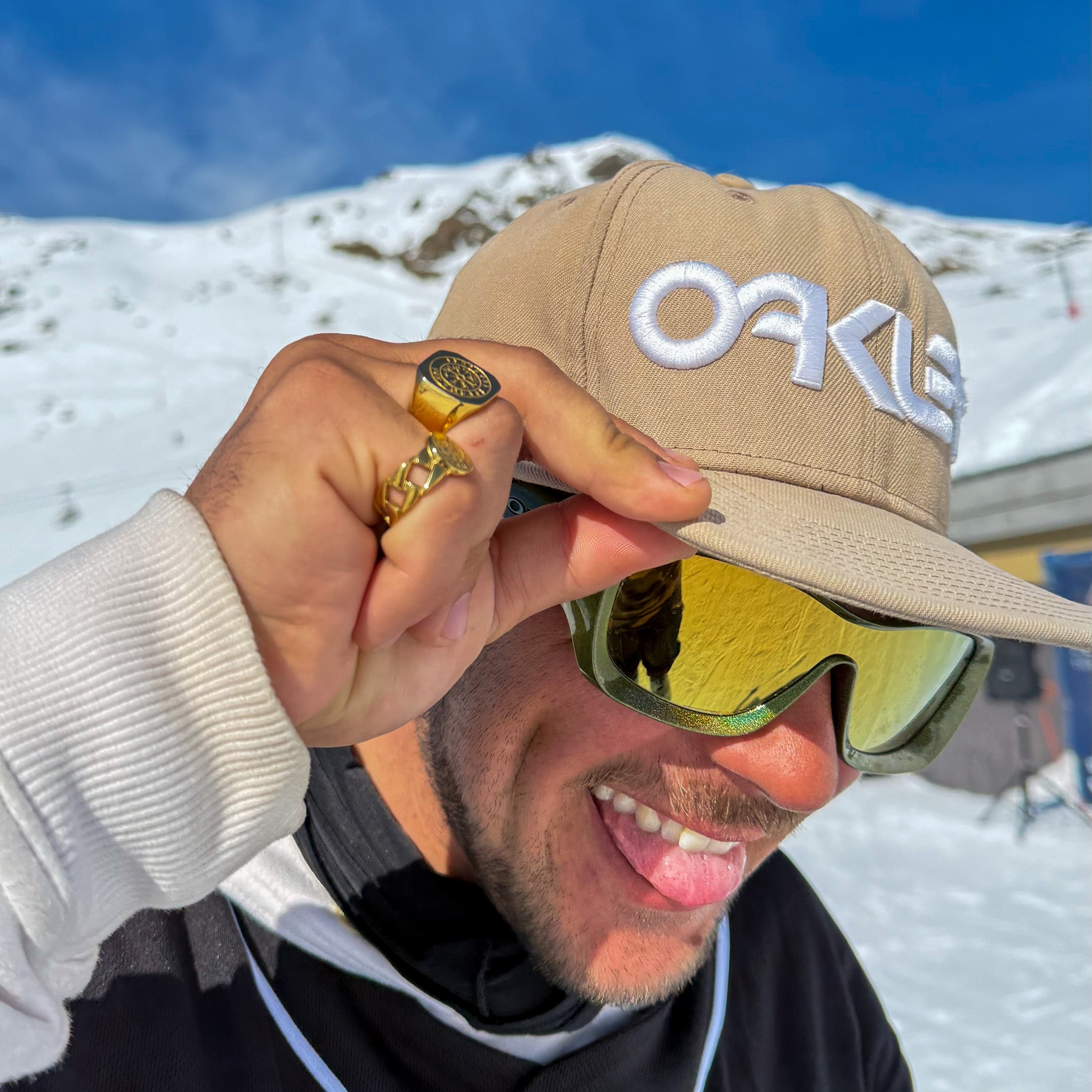 Vegvisir Chain Signet Ring  Guld  Str    Herre Northern Legacy