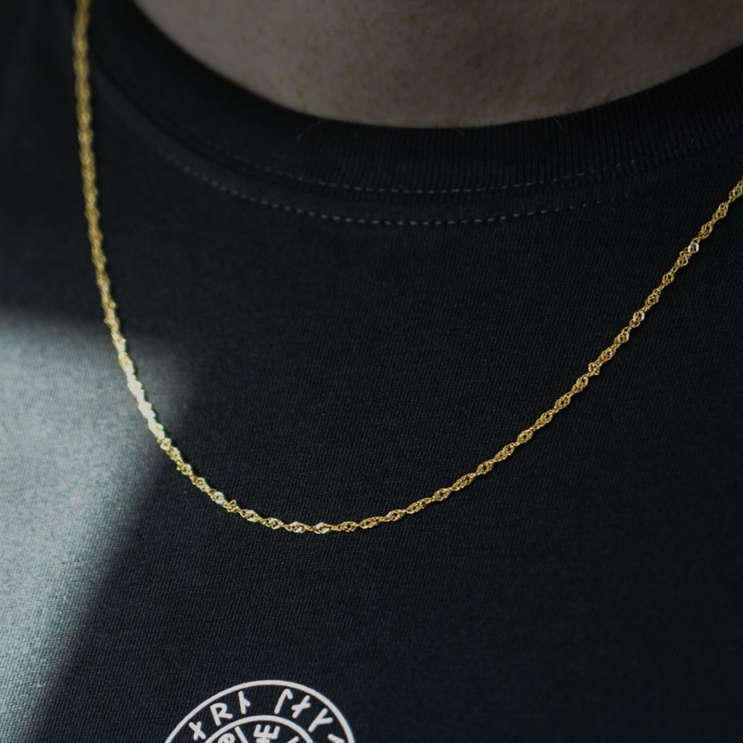 Vintage Chain Halskæde  Guld  60 Cm Herre Northern Legacy