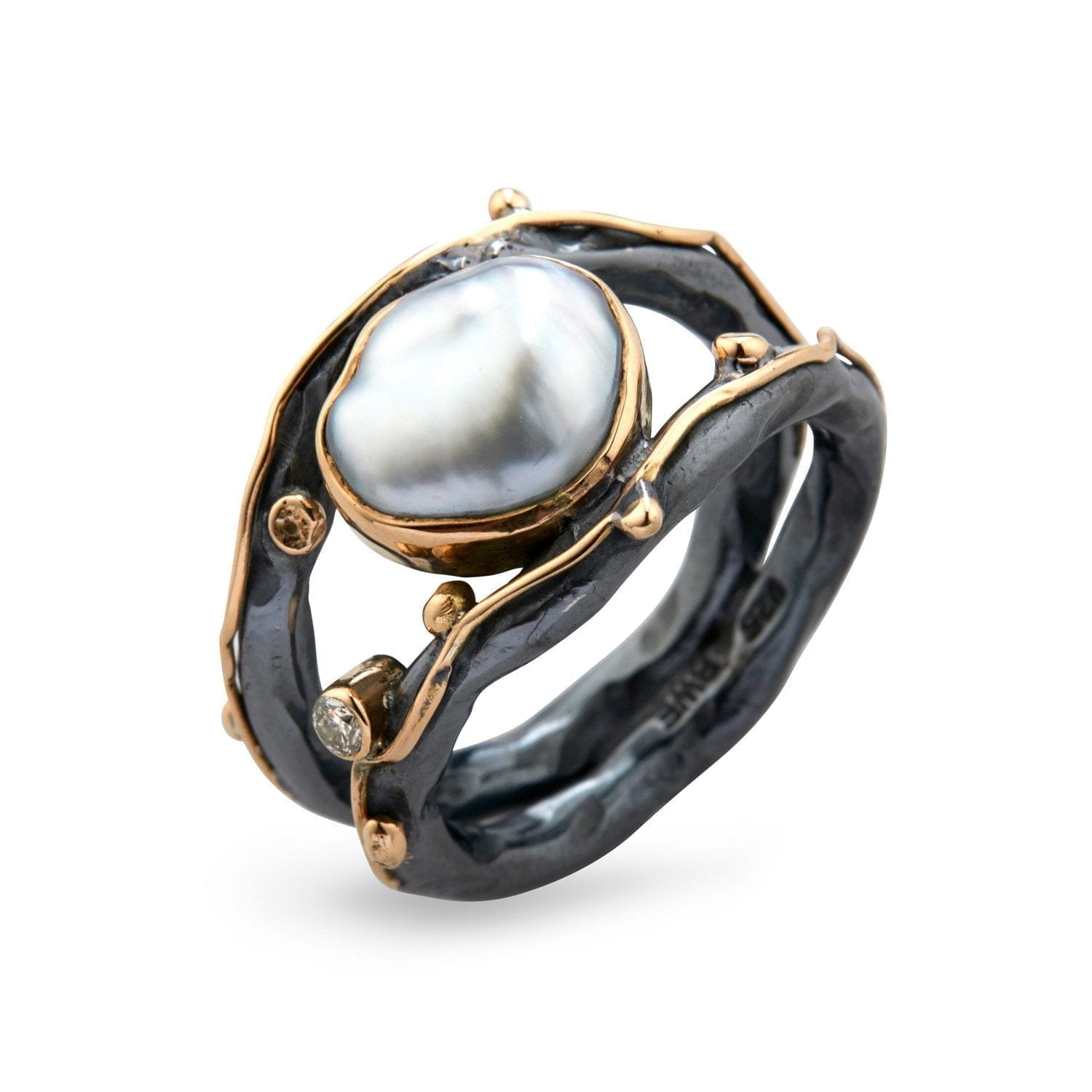Zeus Dubeca Keshi Perle Ring 52