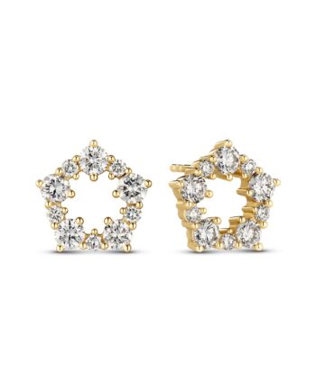 øreringe Brina 14 Kt  Guld El  Hvidguld   01 Ct Tw  -  Vs Lab-grown Diamanter