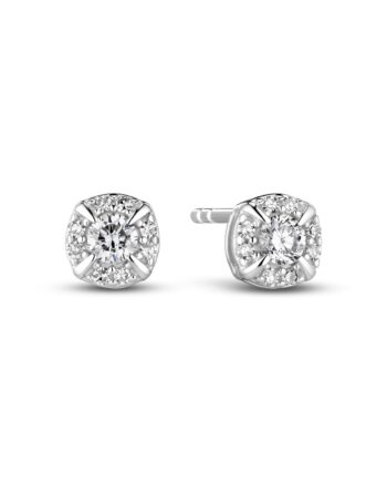 øreringe Rome 14 Kt  Guld El  Hvidguld   17 Ct Tw  -  Vs Lab-grown Diamanter