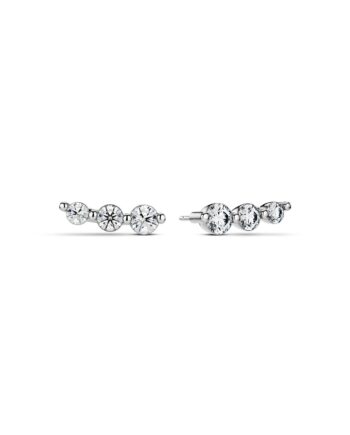 øreringe Tiara 14 Kt  Guld El  Hvidguld   48 Ct Tw  -  Vs Lab-grown Diamanter